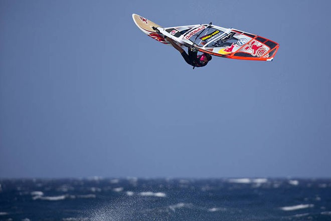 Philip Koster back loop - PWA Pozo World Cup 2012 ©  John Carter / PWA http://www.pwaworldtour.com